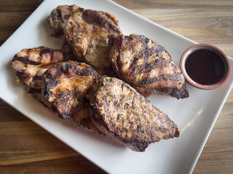 Pork Chops with Cheerwine Glaze