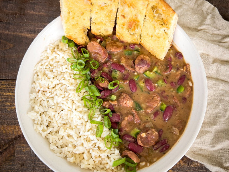 Creole Red Beans &amp; Rice with Andouille Sausage Family Meal