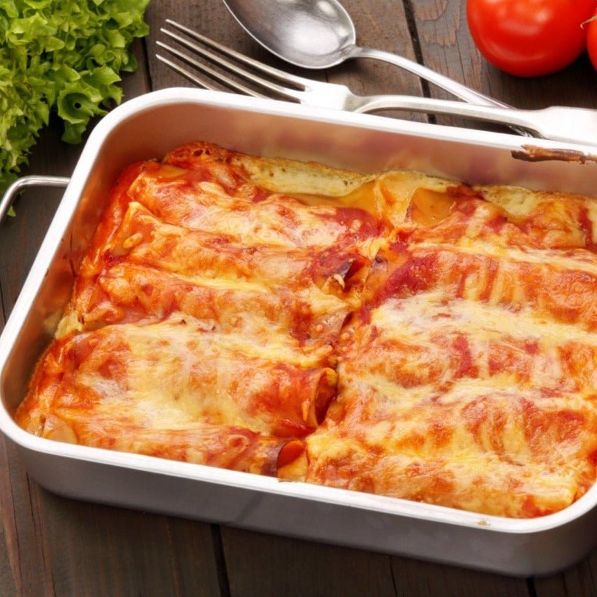Five Cheese Manicotti (Vegetarian)