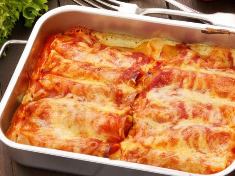 Five Cheese Manicotti (Vegetarian)