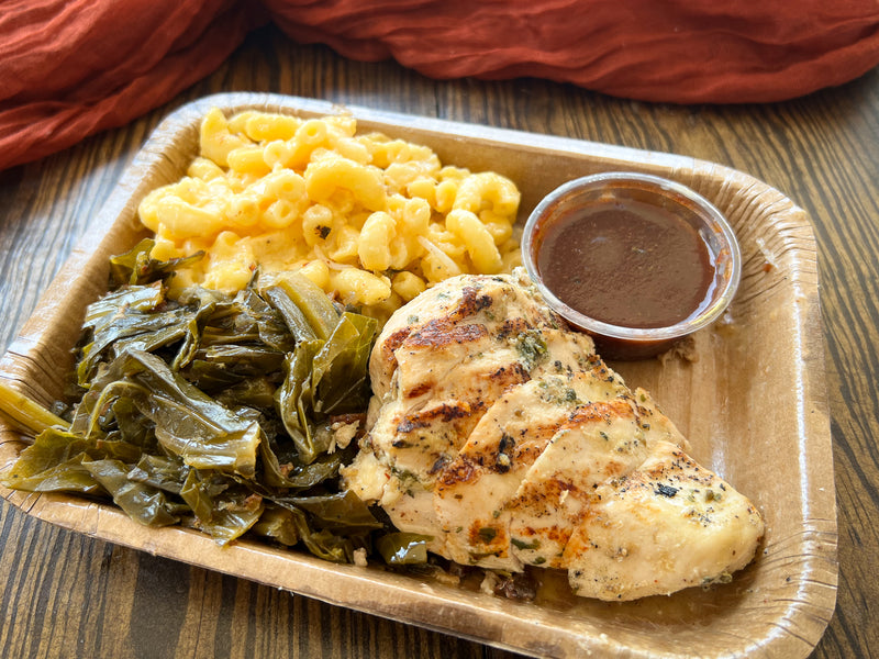 Southern BBQ Microwave Meal with Grilled Chicken