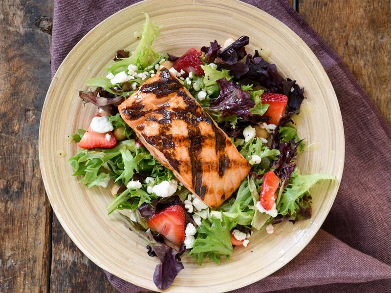 Spring Harvest Salad with Salmon