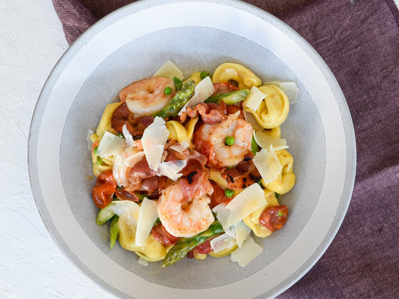 Roasted Garlic &amp; Shrimp Ricotta Tortellini