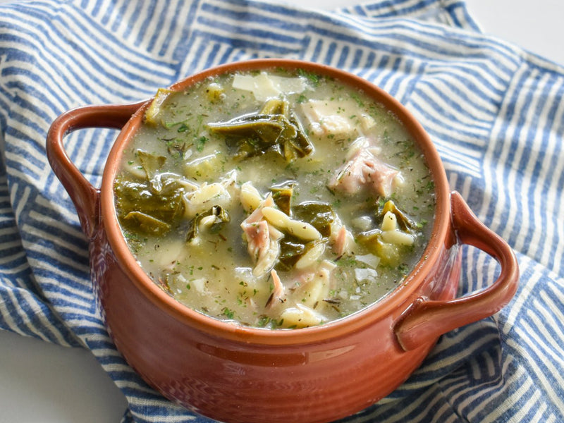 Lemon Turkey Orzo Soup