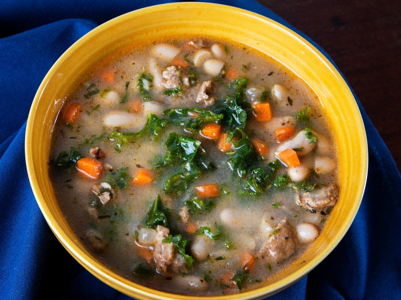 Tuscan Sausage &amp; White Bean Soup