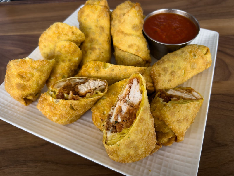 Chicken Parm Egg Rolls