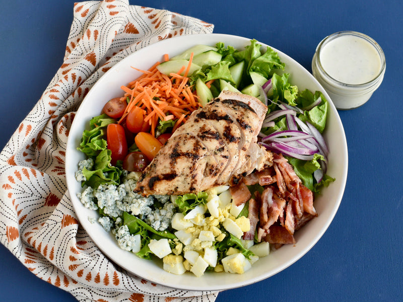 Cobb Salad with Buttermilk Ranch and Grilled Chicken