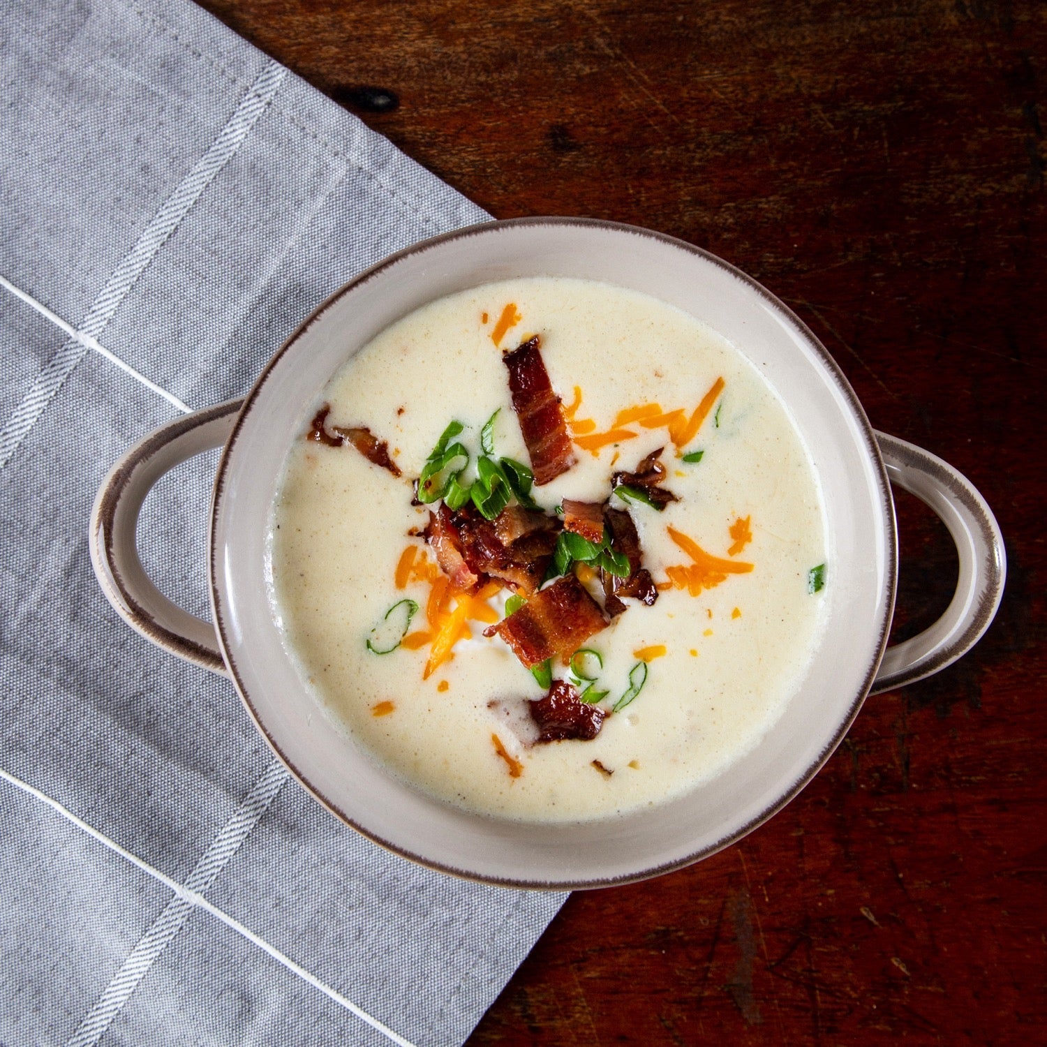 Loaded Creamy Baked Potato Soup