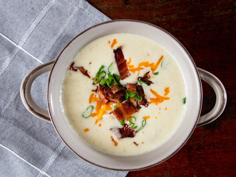 Loaded Creamy Baked Potato Soup