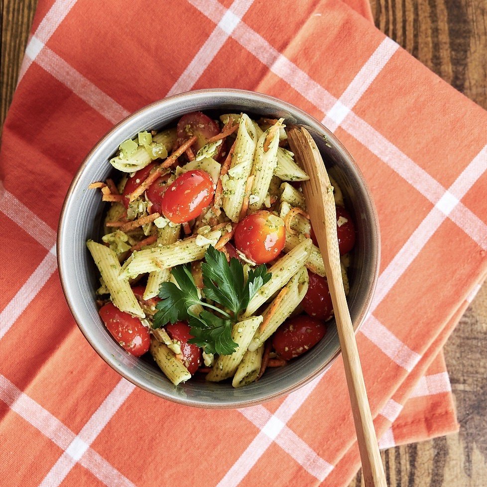 Tuscan Pesto Pasta Salad | Summer Grilling