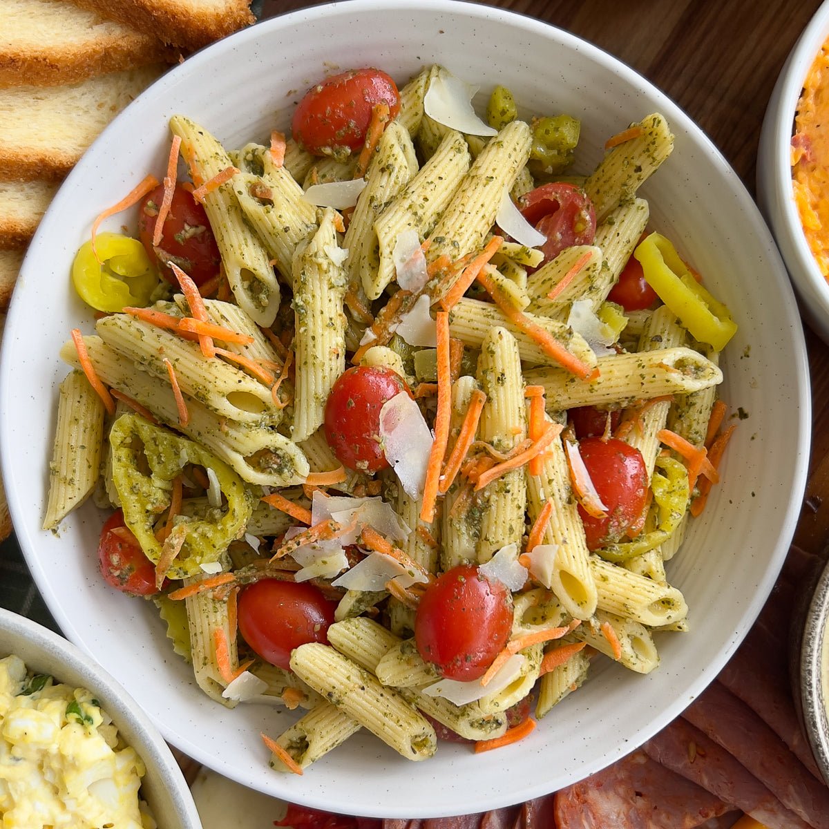 Tuscan Pesto Pasta Salad