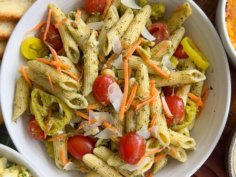 Tuscan Pesto Pasta Salad